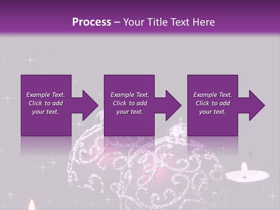 Card Violet White PowerPoint Template