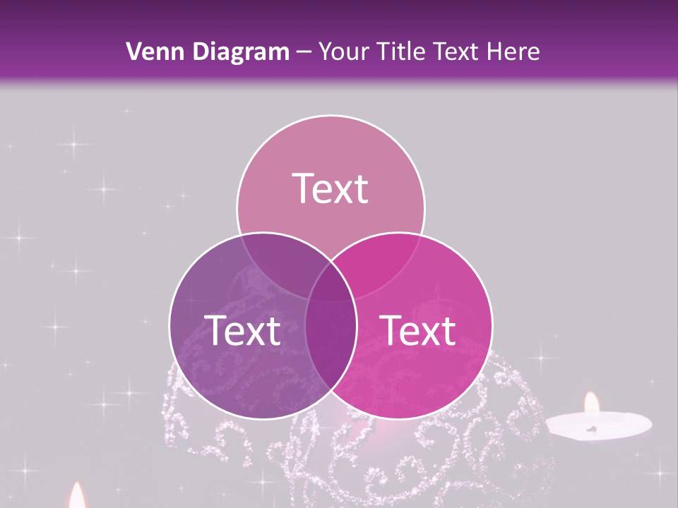 Card Violet White PowerPoint Template