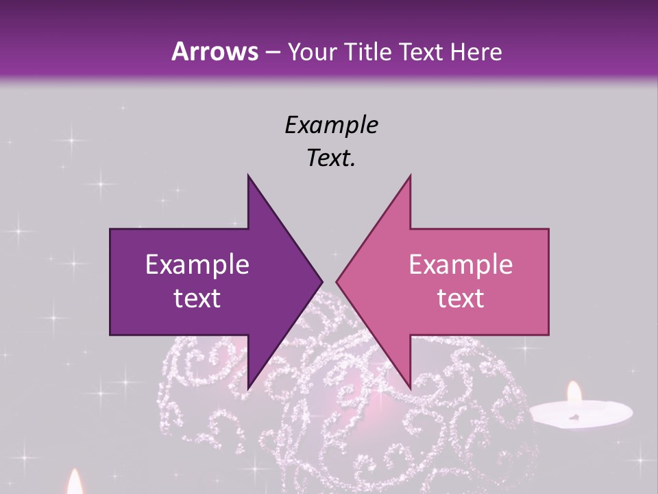 Card Violet White PowerPoint Template