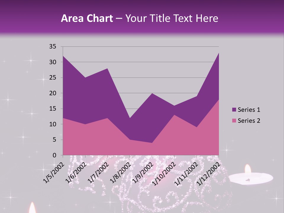 Card Violet White PowerPoint Template