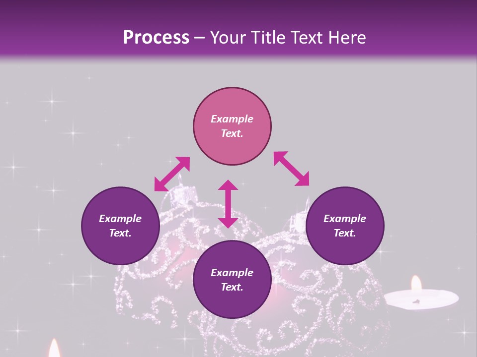 Card Violet White PowerPoint Template