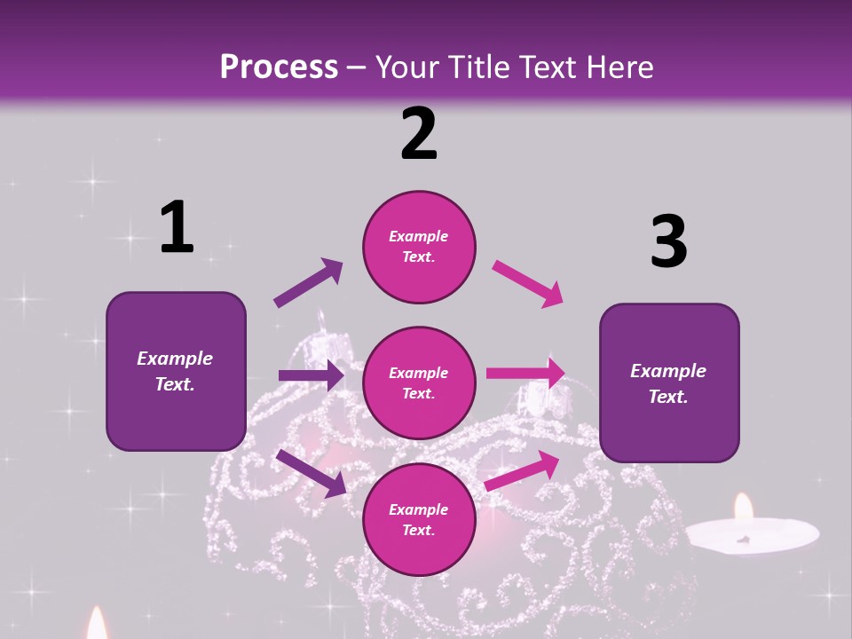 Card Violet White PowerPoint Template