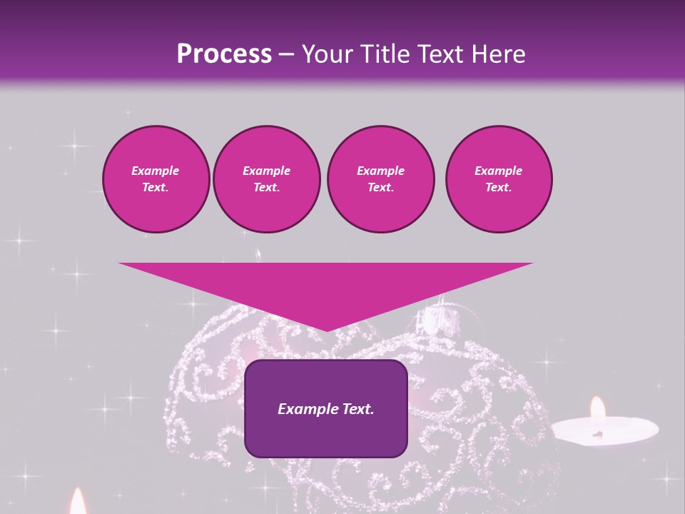 Card Violet White PowerPoint Template