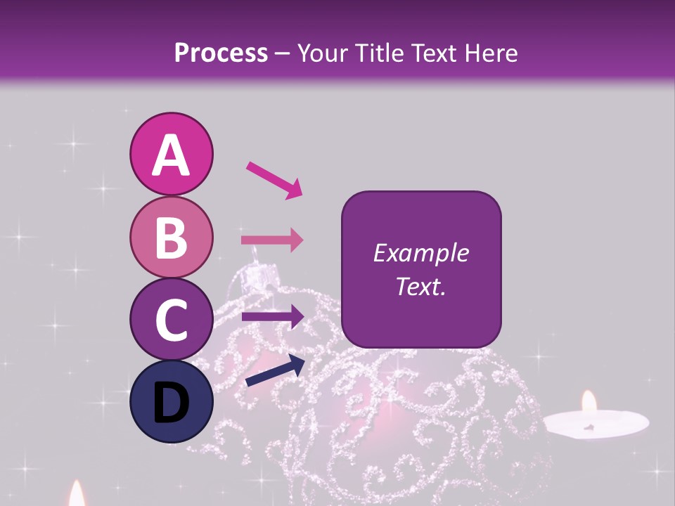 Card Violet White PowerPoint Template
