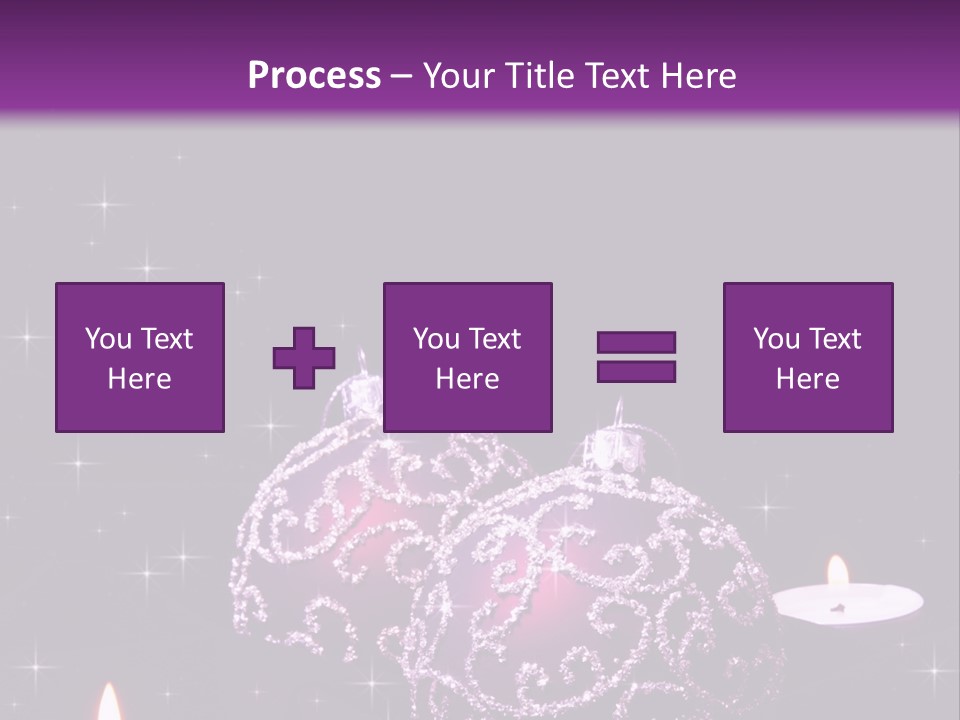 Card Violet White PowerPoint Template