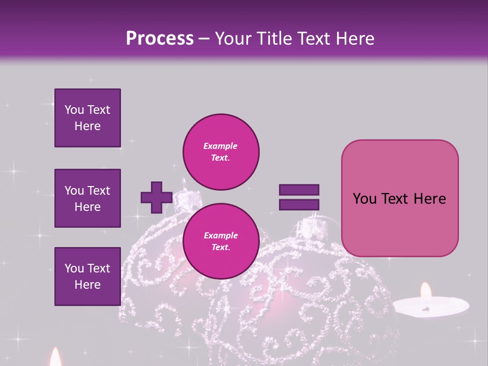 Card Violet White PowerPoint Template