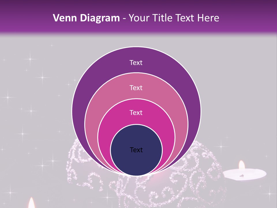 Card Violet White PowerPoint Template