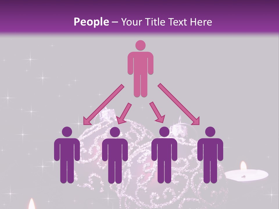 Card Violet White PowerPoint Template