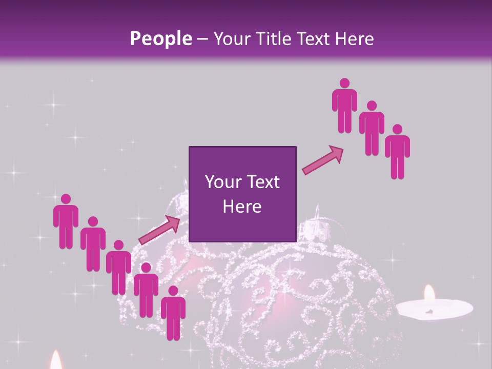 Card Violet White PowerPoint Template