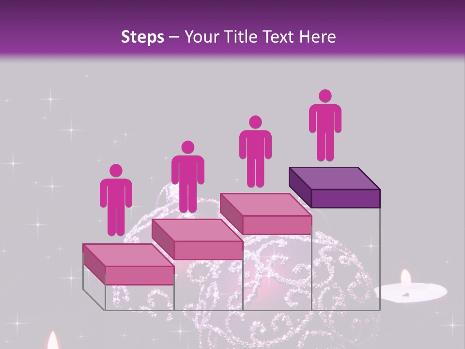 Card Violet White PowerPoint Template