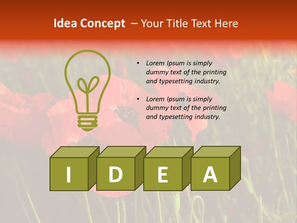 Lit Outdoors Corn PowerPoint Template