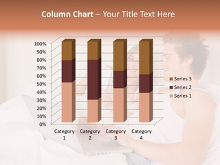 Wireless Lying Duvet PowerPoint Template