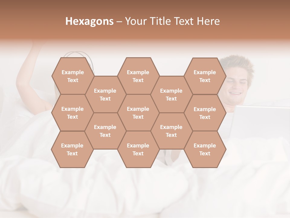 Home White Headphones PowerPoint Template