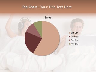 Home White Headphones PowerPoint Template