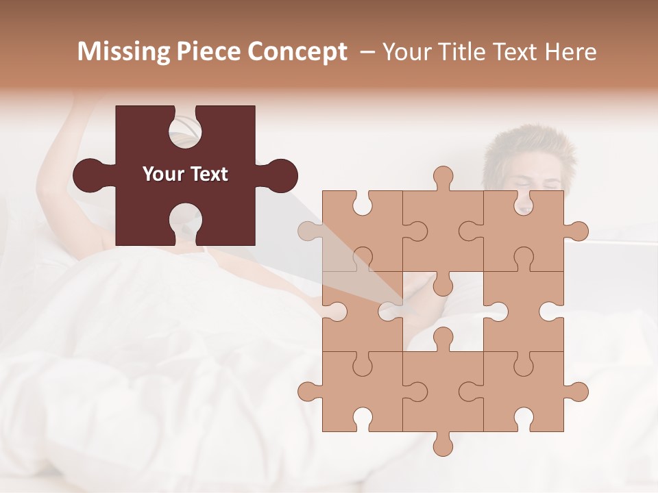 Home White Headphones PowerPoint Template