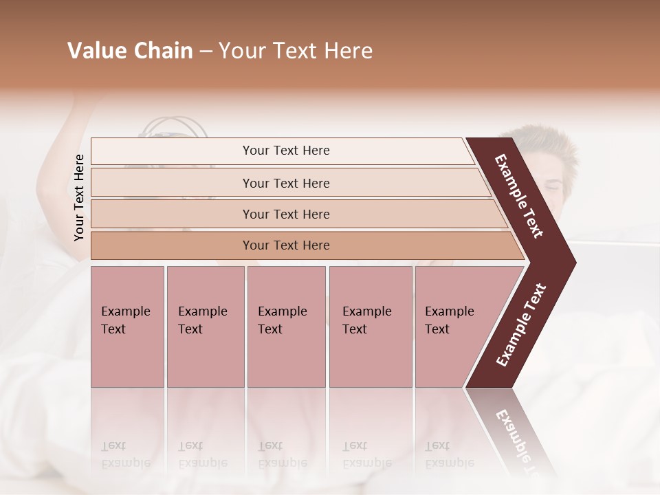 Home White Headphones PowerPoint Template