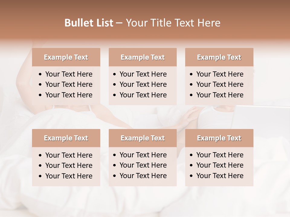 Home White Headphones PowerPoint Template