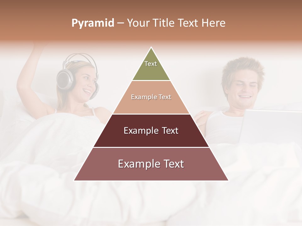 Home White Headphones PowerPoint Template