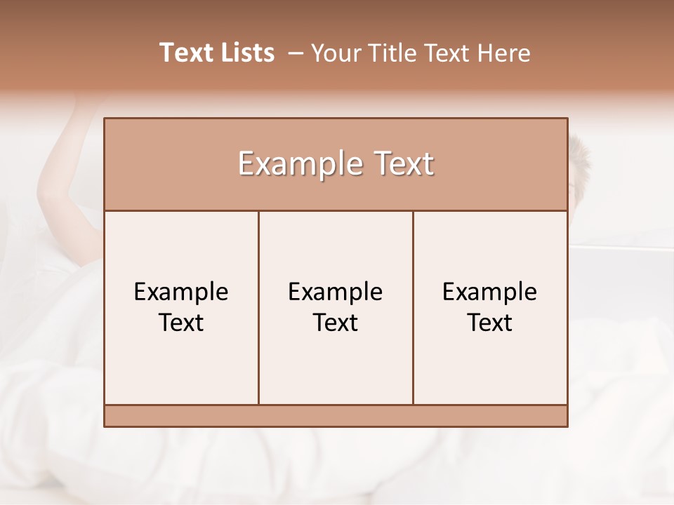 Home White Headphones PowerPoint Template
