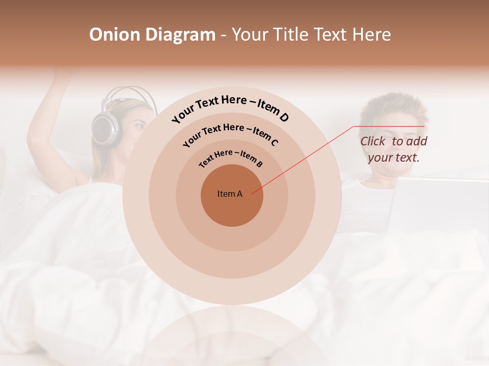 Home White Headphones PowerPoint Template