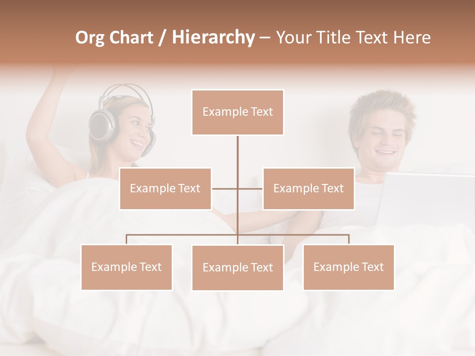 Home White Headphones PowerPoint Template