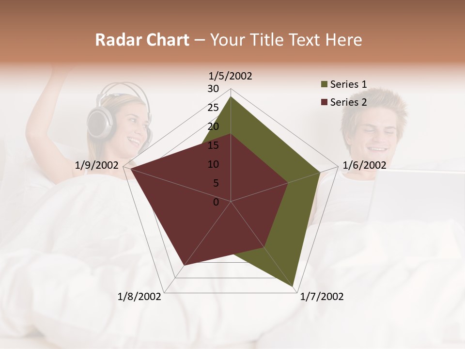 Home White Headphones PowerPoint Template