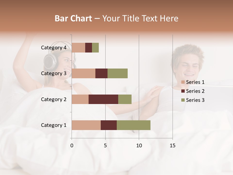 Home White Headphones PowerPoint Template