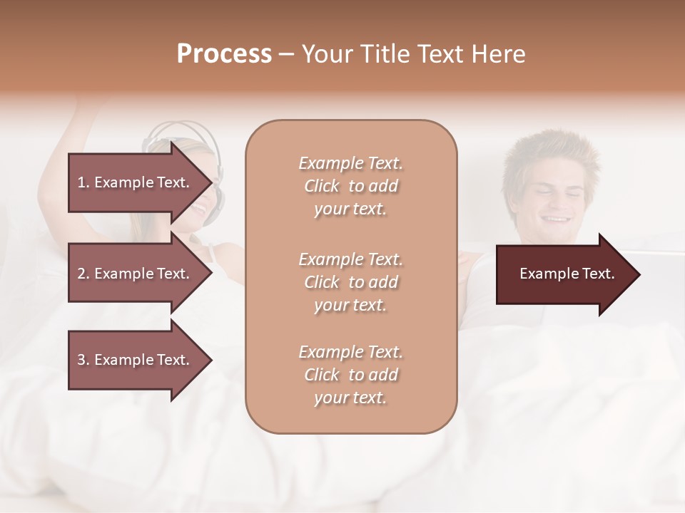 Home White Headphones PowerPoint Template