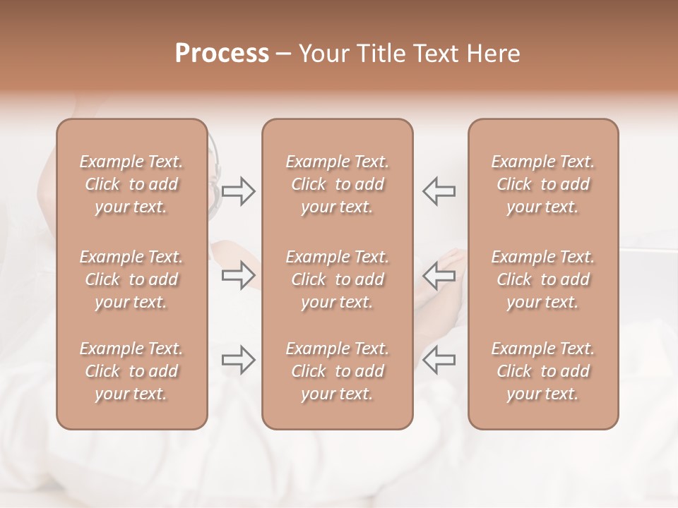 Home White Headphones PowerPoint Template