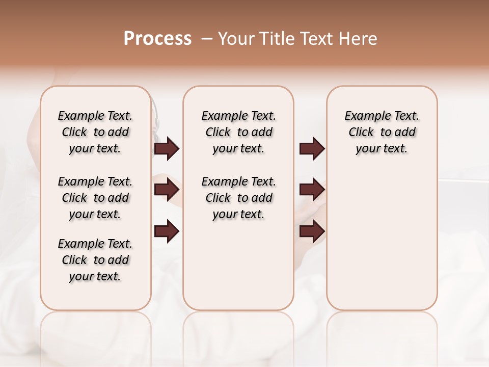 Home White Headphones PowerPoint Template