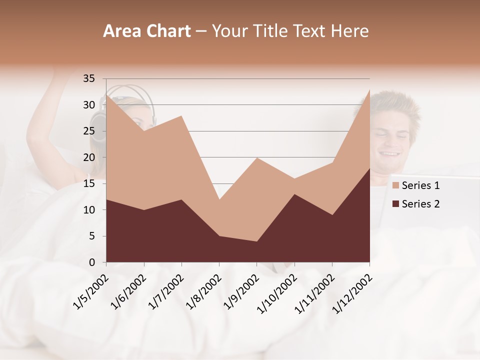 Home White Headphones PowerPoint Template