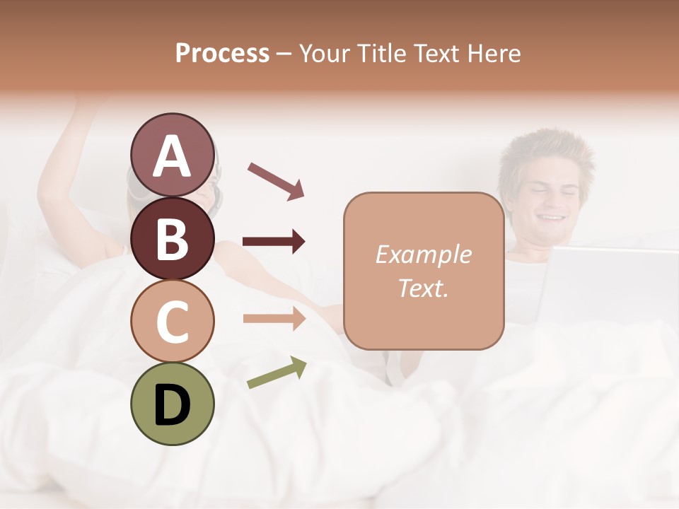 Home White Headphones PowerPoint Template