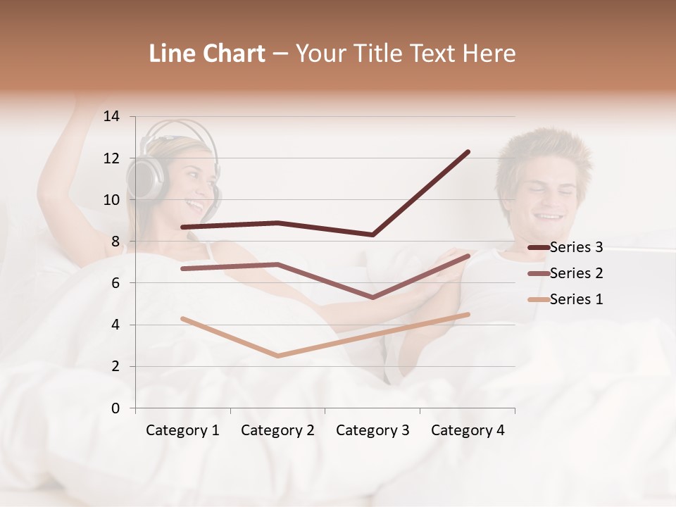 Home White Headphones PowerPoint Template