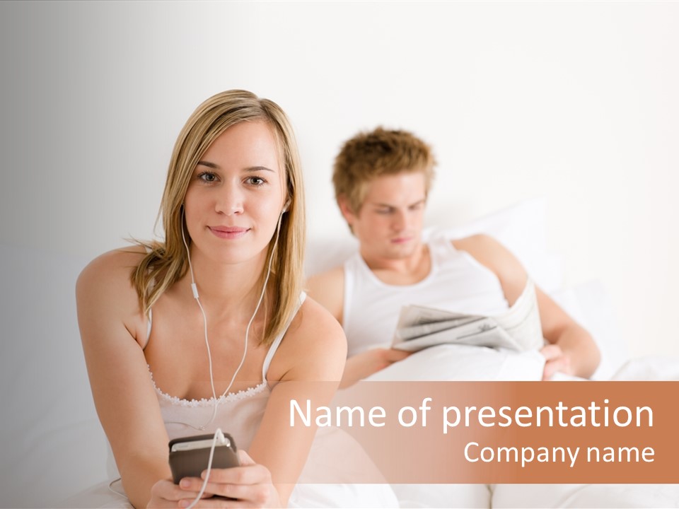 Blanket Cover Pajamas PowerPoint Template