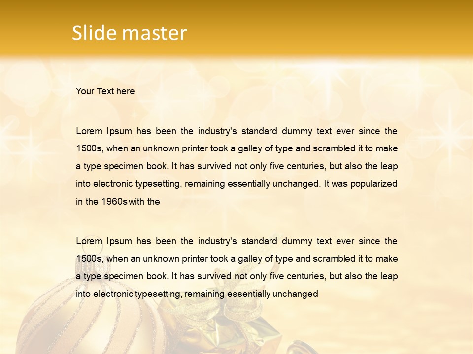 Card Paper Yellow PowerPoint Template