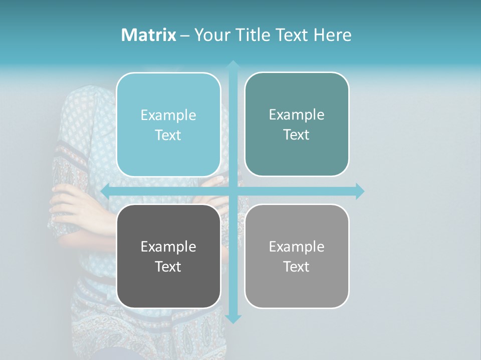 Trategy Office Figure PowerPoint Template