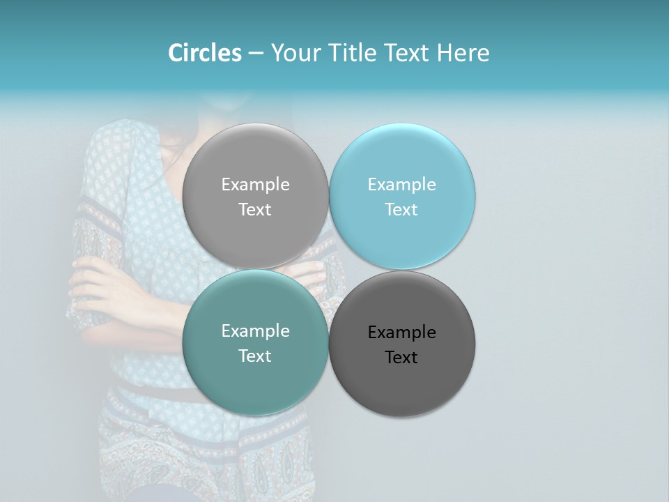 Trategy Office Figure PowerPoint Template