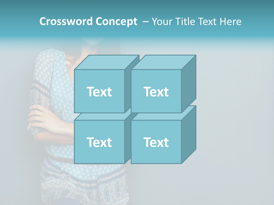 Trategy Office Figure PowerPoint Template