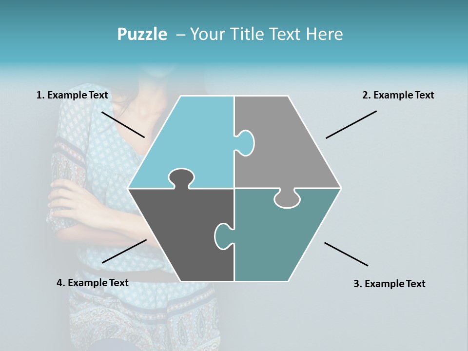 Trategy Office Figure PowerPoint Template