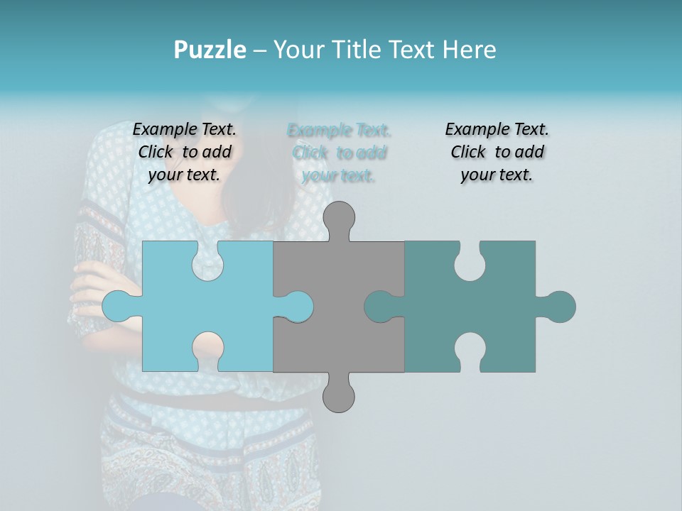 Trategy Office Figure PowerPoint Template