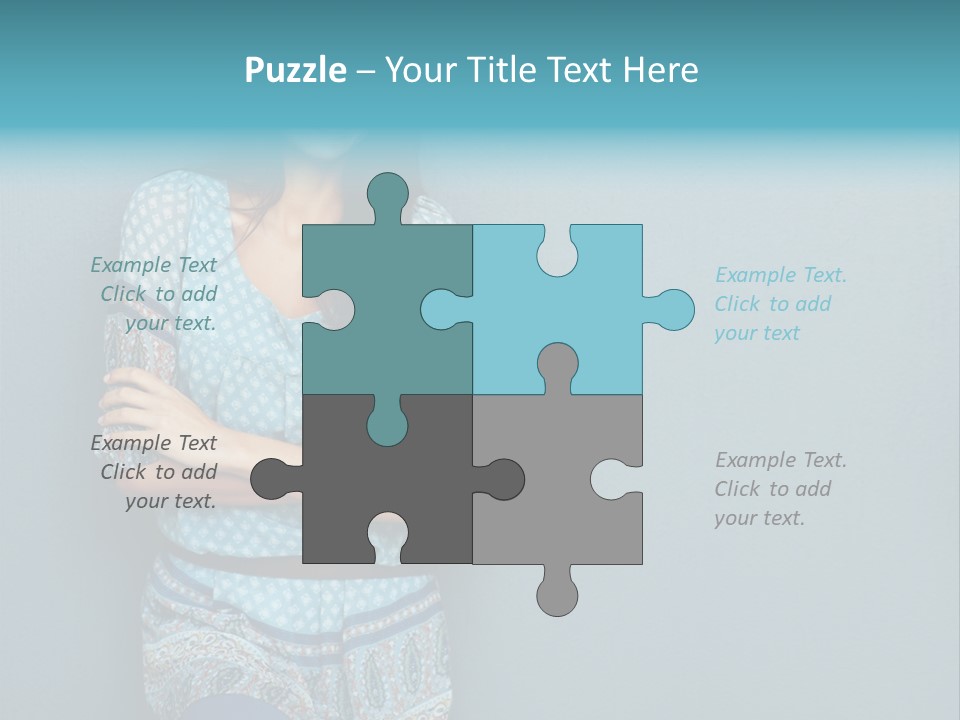 Trategy Office Figure PowerPoint Template