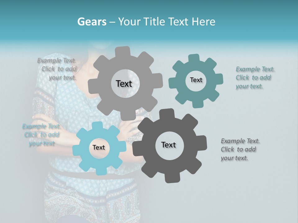 Trategy Office Figure PowerPoint Template
