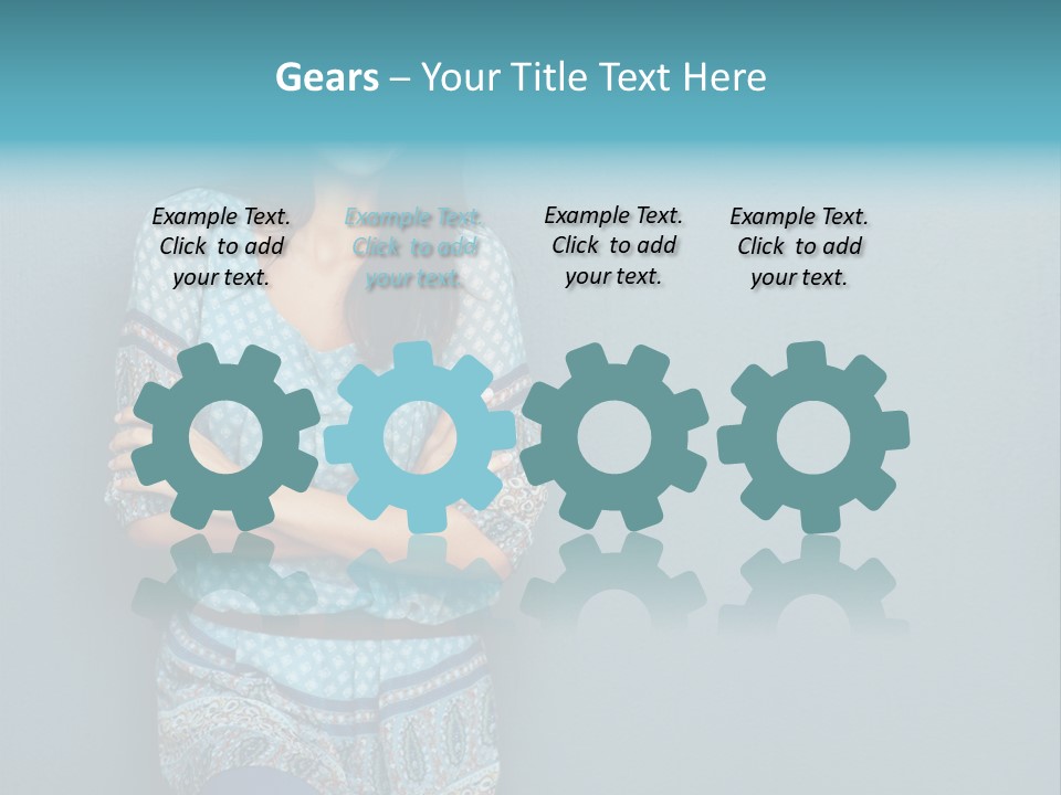 Trategy Office Figure PowerPoint Template