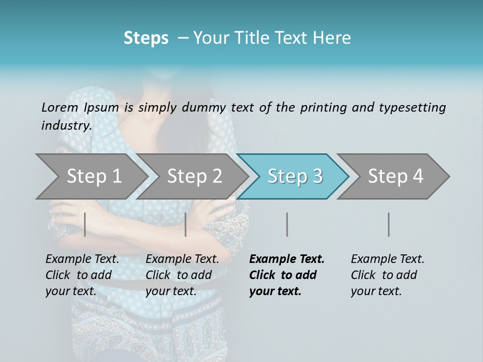 Trategy Office Figure PowerPoint Template
