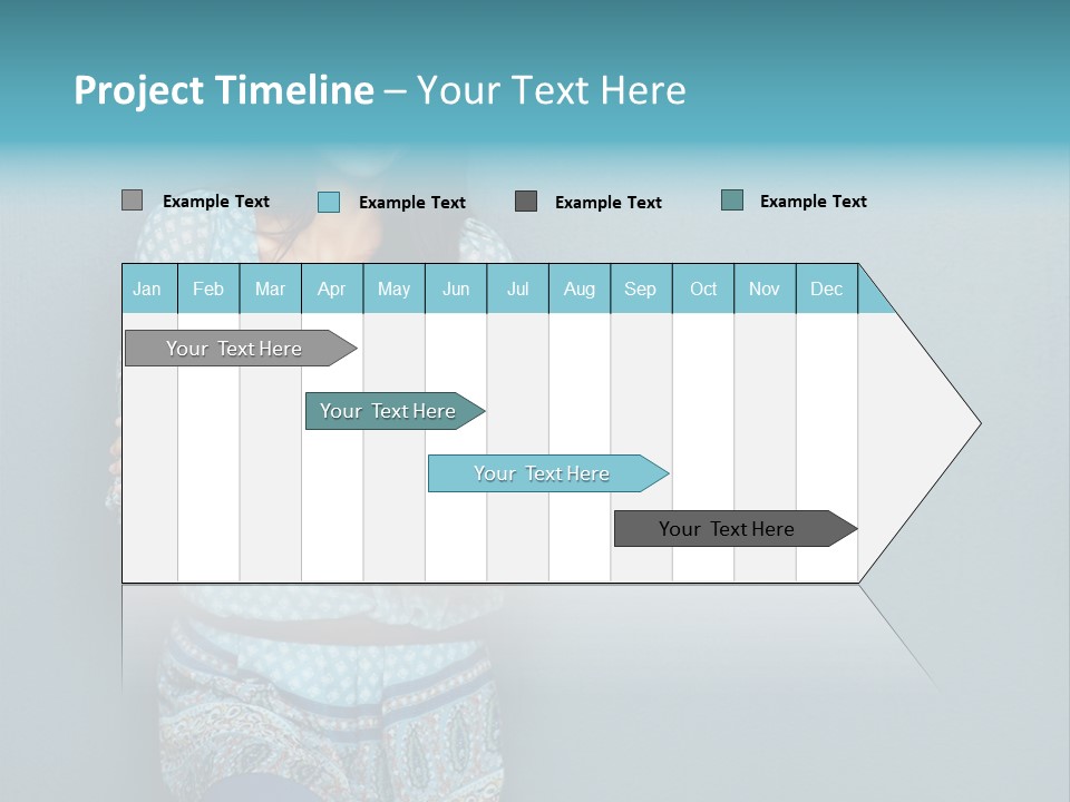 Trategy Office Figure PowerPoint Template