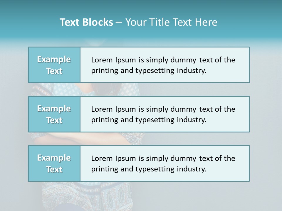 Trategy Office Figure PowerPoint Template