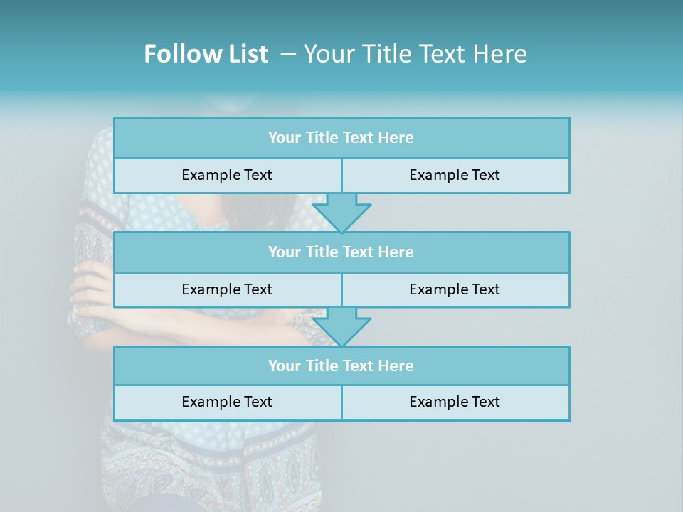 Trategy Office Figure PowerPoint Template