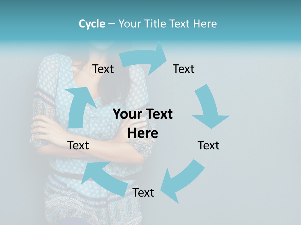 Trategy Office Figure PowerPoint Template