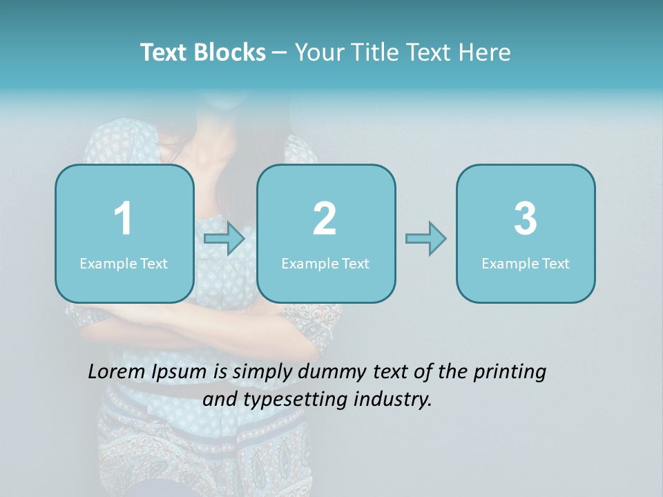 Trategy Office Figure PowerPoint Template