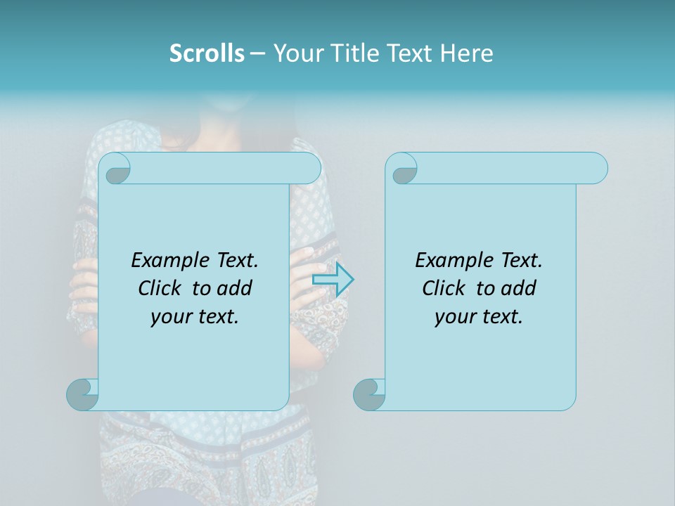 Trategy Office Figure PowerPoint Template